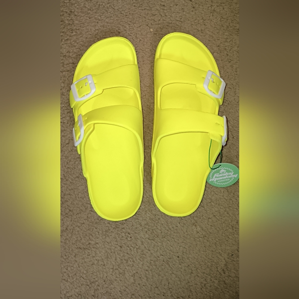 Funky Monkey Highlighter Yellow Sandals